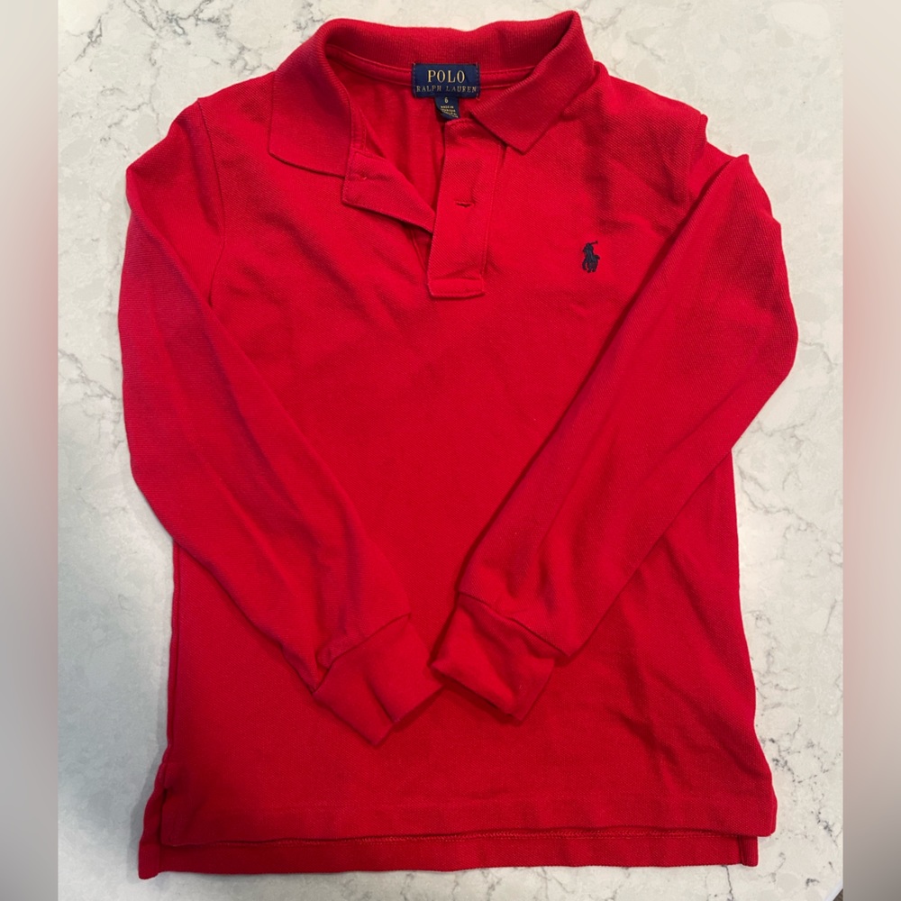 Polo Ralph Lauren long sleeve polo size 6